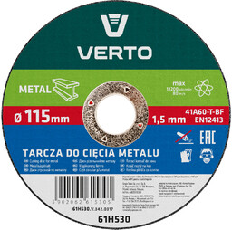 Tarcza tnąca do metalu 115 x 1.5 x