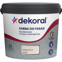Farba DO FASAD Delikat beżowy 5 l Dekoral