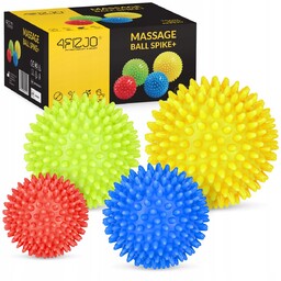 ZESTAW 4szt. PIŁKA Z KOLCAMI DO MASAŻU LACROSSE
