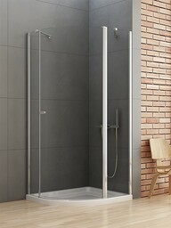 Kabina prysznicowa asymetryczna 100x80 K-0421 New Soleo New