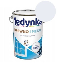 JEDYNKA Emalia Drewno i Metal biały mat 5L