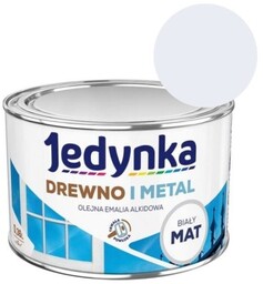 JEDYNKA Emalia Drewno i Metal biały mat 0,36L