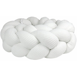 Ochraniacz Do Łóżeczka Warkocz ''Wafel Biały'' - 180Cm