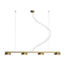 Copel Wisząca lampa nowoczesna CGSPOT4H LED dyski mosiądz