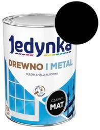 JEDYNKA Emalia Drewno i Metal czarny mat 0,9L