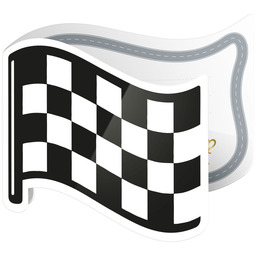 Zaproszenia urodzinowe Wyścigówki - 6 szt.