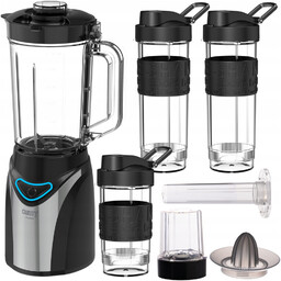 Blender Kielichowy Do Kuchni 3 Bidony Rozdrabniacz Wyciskarka