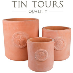 KOMPLET 3 DONICZEK CERAMICZNYCH