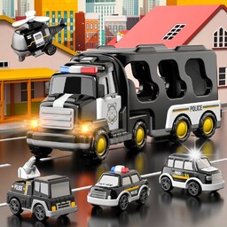 CIĘŻARÓWKA TIR LAWETA POLICJA POJAZD TRANSPORTER HELIKOPTER AUTO