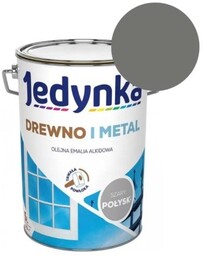 JEDYNKA Emalia Drewno i Metal szary połysk 5L