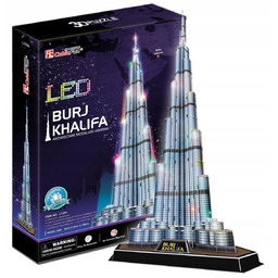 Puzzle 3D Led Cubic Fun 136 el. Burj