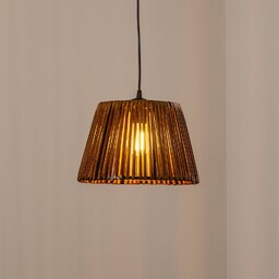 Lampa wisząca Roya Conic MODELSA, możliwość ściemniania, brązowy