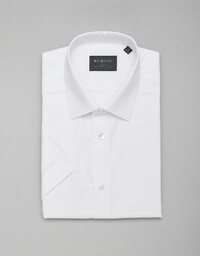 koszula canosa 00337 krótki rękaw biały slim fit