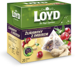 LOYD Herbata Żurawina z imbirem piramidki