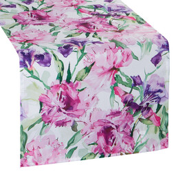 Eurofirany Obrus bieżnik 40x140 Garden 34B różowy fioletowy
