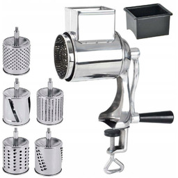 Maszynka ręczna do mielenia tarcia tarka 5 wkładów