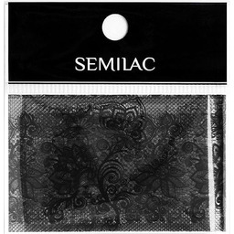Semilac 06 Nail transfer foil Black Lace