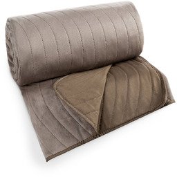 Narzuta 200 x 220 Pikowana Welurowa Luiz10 Beż