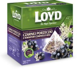 LOYD Herbata Czarna porzeczka z kwiatem bzu piramidki