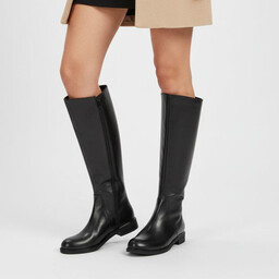 Armodo Czarne Kozaki Stylowe Obuwie Damskie