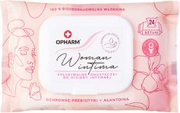 Opharm Woman Intima, chusteczki do higieny intymnej, 24