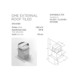 Silnik ELICA GME EXTERNAL ROOF TILED (dachowy)