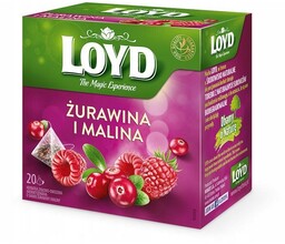 LOYD Herbata Żurawina z maliną piramidki
