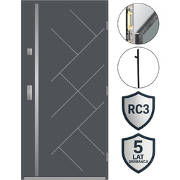 Drzwi Zewnętrzne Gerda Premium Lozanna Antywłamaniowe RC2 Zestaw
