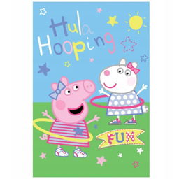 Koc Świnka Peppa Hula Hop 100 150 cm