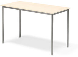 Stół SONITUS, 1400x700x900 mm, laminat HPL brzoza, szary