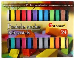 Pastele suche 24 kolory Titanum 312290