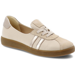 Armodo Trampki damskie, z łączonych materiałów ze skórą