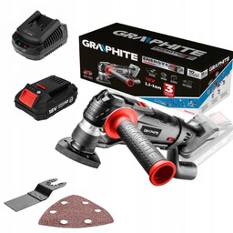 Graphite Urządzenie Wielofunkcyjne Multitool Akumulator 2Ah Ładowarka