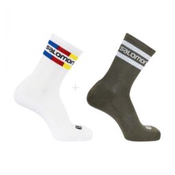 Skarpety Salomon 365 Crew 2 Pack White /