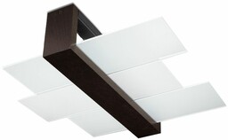 Lumes Nowoczesny szklany plafon E777-Feniko - wenge