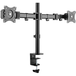 Regulowany uchwyt ULTRADESK SKELETON Double na 2 monitory,