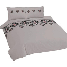 Pościel bawełniana 220x200 parzenica szara góralska R22 Ranforce