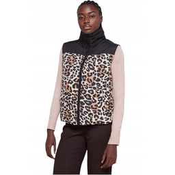 Vila Kamizelka Damska W Panterke Bez Kaptura Puchowa