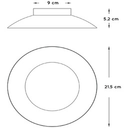 Lucide Lampa sufitowa LED Foskal, mosiężny / złoty,