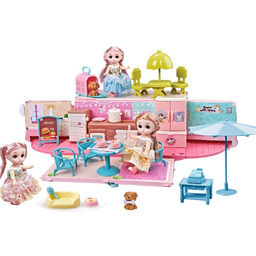 WOOPIE Kamper 2w1 Domek XXL Zestaw dla Lalek