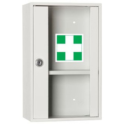 Apteczka z przeszklonymi drzwiami na klucz AP 1/S
