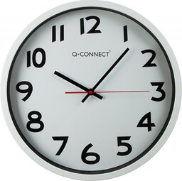 Zegar ścienny Q-CONNECT Wels 34cm czarny