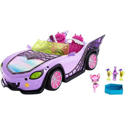 Monster High Fioletowy kabriolet z pajęczą siecią oraz