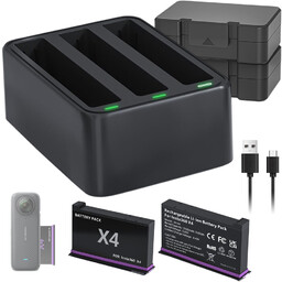 Zestaw Ładowarka I 2X Akumulator Bateria 2500 mAh
