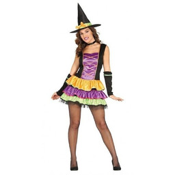Kostium Kolorowa Czarownica dla kobiety