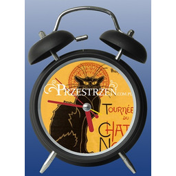 BUDZIK ZEGAR PARASTONE Le Chat Noir - Czarny