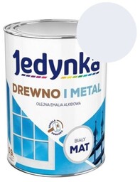 JEDYNKA Emalia Drewno i Metal biały mat 0,9L