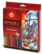 Koh-I-Noor Polycolor Kredki 72kol+3 olówki karton