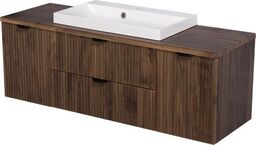 Szafka łazienkowa orzech 120 cm z blatem