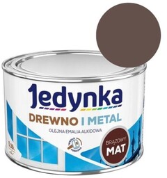 JEDYNKA Emalia Drewno i Metal brązowy mat 0,36L